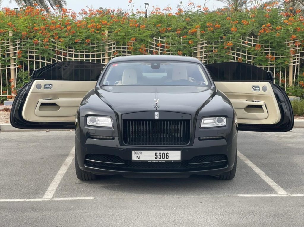 Rent Rolls Royce Wraith Black Edition in Dubai - Big Boss Luxury Car Rental